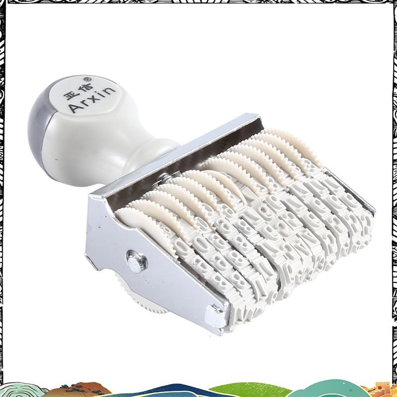 Arxin 12 Band Self Inking ตรายางตัวเลข Off White