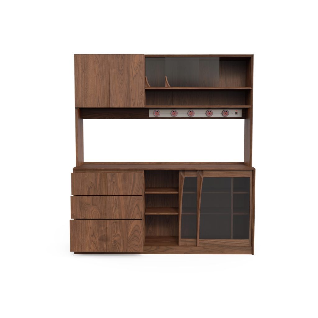 วายค์นกนางแอ่นรับประทานอาหารตู้ข้างห้องนั่งเล่นห้องรับประทานอาหารในครัวเรือนวอลนัทสีดาฮาร์ดเมเปิ้ลเชอร์รี่ไม้ออกแบบสไตล์ ผู้ดูแล