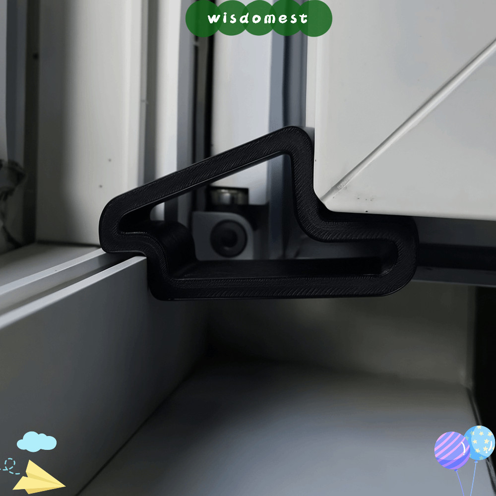 WISDOMEST ที่กั้นประตูและหน้าต่าง ลิ่มประตูพลาสติกกาจัดง่าย กันชนประตูล็อคติดตามอเนกประสงค์ที่ทนทานสาหรับปิดหน้าต่างที่ปลอดภัย