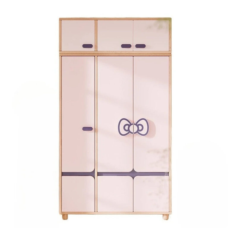 ตู้เสื้อผ้าเด็กไม้เนื้อแข็งเก็บตู้เสื้อผ้าเถ้าไม้ที่เรียบง่ายเด็กชายและเด็กหญิง2ประตู3ประตูตู้เสื้อผ้า