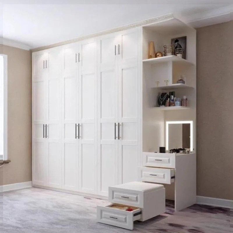 ประตูบานเลื่อนตู้เสื้อผ้า Organiser Elegant Storage ไม้ห้องนอนตู้เสื้อผ้าชุดบ้าน Kleding Kast ห้องนอน Furnitur