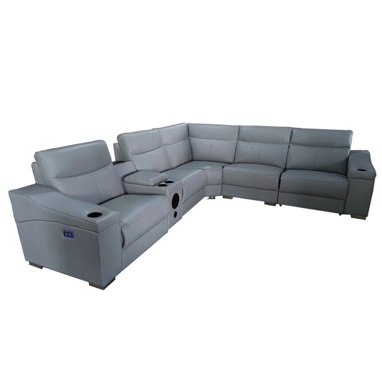 Mirage Theater Power Reclining Section โซฟาหนังผู้เอนกายไฟฟ้าโซฟาพร้อมลาโพง Cinema Seating Room