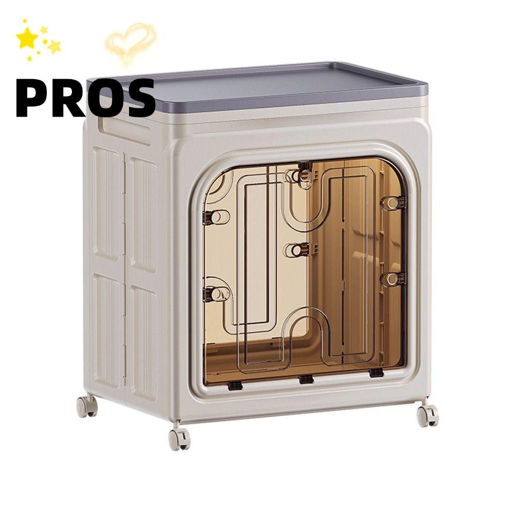 PROS กล่องเก็บของแบบพับได้ ประหยัดพื้นที่พร้อมตู้เก็บของรอก ตู้เก็บหนังสือความจุขนาดใหญ่อเนกประสงค์แบบพกพาสาหรับองค์กรที่บ้าน