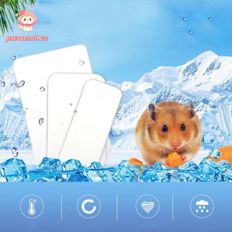แผงระบายความร้อนหนูแฮมสเตอร์ PWSSSEND อุปกรณ์กระต่ายหนูแฮมสเตอร์อลูมิเนียมพลาสติก Pet Cooling Board แผ่นน้าแข็งสัตว์เลี้ยงเงินเย็นคุณภาพสูง