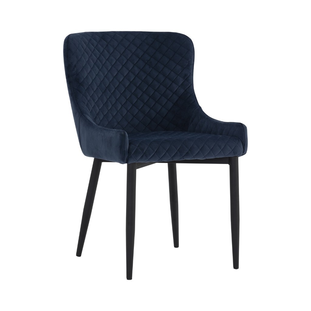 Nestnordic เก้าอี้ทานข้าว Saskia Dining chair โครงเหล็ก หุ้มผ้า241179