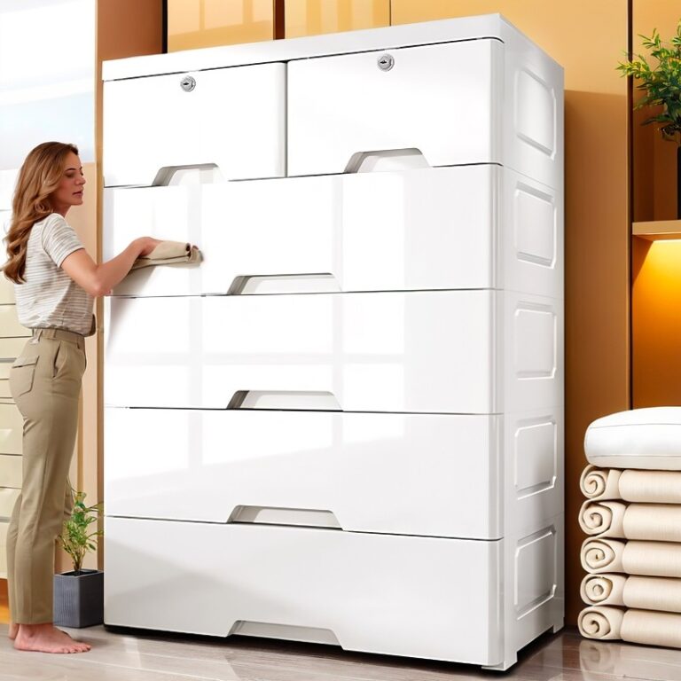 Ubear ตู้ลิ้นชักพลาสติก ลิ้นชักใส่เสื้อผ้า ลิ้นชักเพิ่มหนา ปลอดสารพิษ ลิ้นชักเก็บของ เคลื่อนย้ายสะดวก ลิ้นชัก มีล้อ