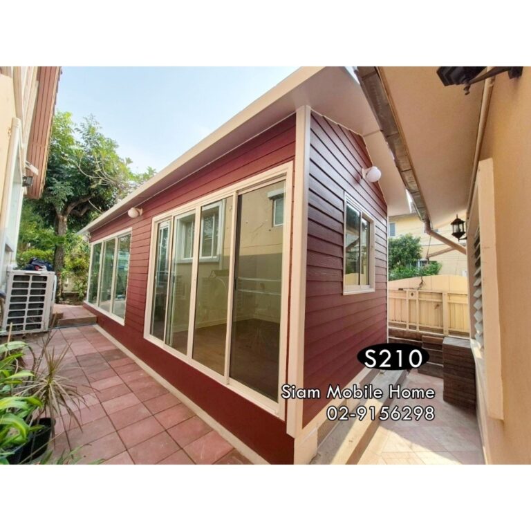 ห้องกระจก GLASS HOUSE มี 2 ห้องโถง พื้นที่รวม 24 ตรม S210