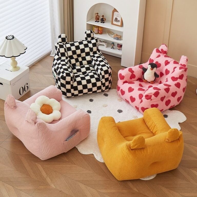 เด็กเด็กโซฟาขนาดเล็กหมีเก้าอี้โซฟาเด็กอ่านมุมเด็กชายหญิงโซฟาครัวเรือนน่ารักห้องนั่งเล่นขี้เกียจ