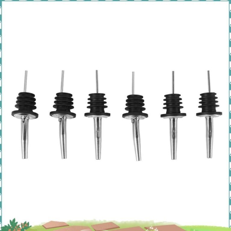 Super 6 ชิ้นสแตนเลส Spirit ขวดไวน์ Pourer Stopper เหล้าค็อกเทล