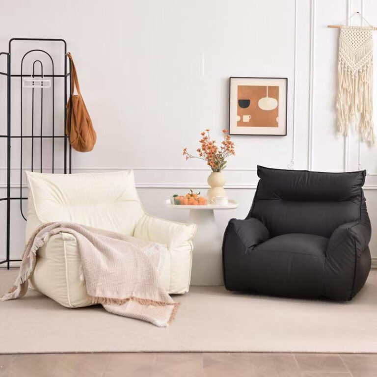 ขี้เกียจโซฟาเดี่ยวส่วนที่เหลือเท้าอุจจาระสบายๆเลานจ์นุ่มโซฟาห้องนั่งเล่นซัพพลาย