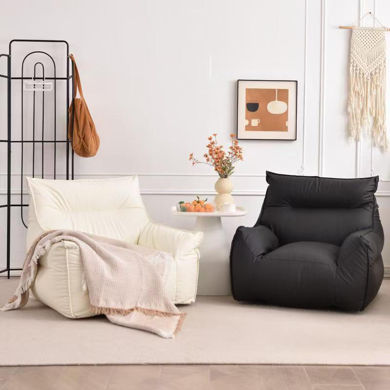 ขี้เกียจโซฟาเดี่ยวส่วนที่เหลือเท้าอุจจาระสบายๆเลานจ์นุ่มโซฟาห้องนั่งเล่นซัพพลาย