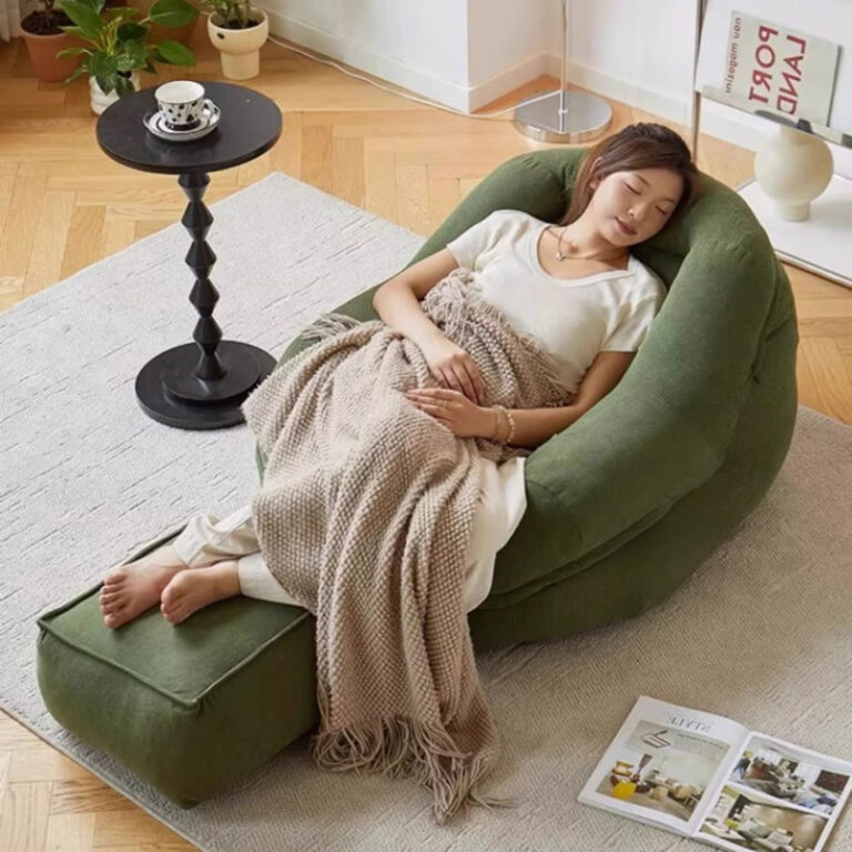 โซฟาขี้เกียจเรียบง่ายห้องนอนระเบียงห้องนั่งเล่นเก้าอี้ยาวเดี่ยว