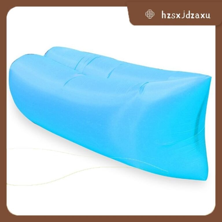 hzsxjdzaxuโซฟาเป่าลมโซฟากลางแจ้งที่นอนเป่าลม สีฟ้า