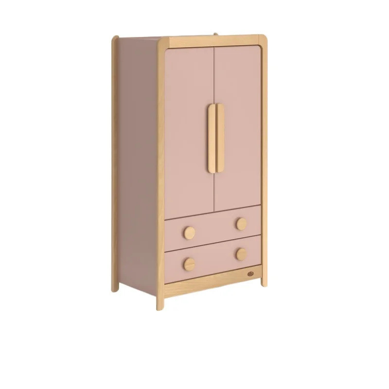 ตู้เสื้อผ้าเด็กไม้เนื้อแข็งในครัวเรือนห้องนอนที่เรียบง่ายตู้เก็บไม้ตู้เสื้อผ้า