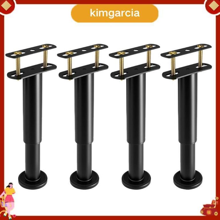 kimgarcia 4 ชิ้นปรับความสูงเตียงสนับสนุนขา 708126 นิ้ว ภายใต้เตียงกลางสนับสนุนขา สาหรับเตียงกรอบเตียงศูนย์ Sllat