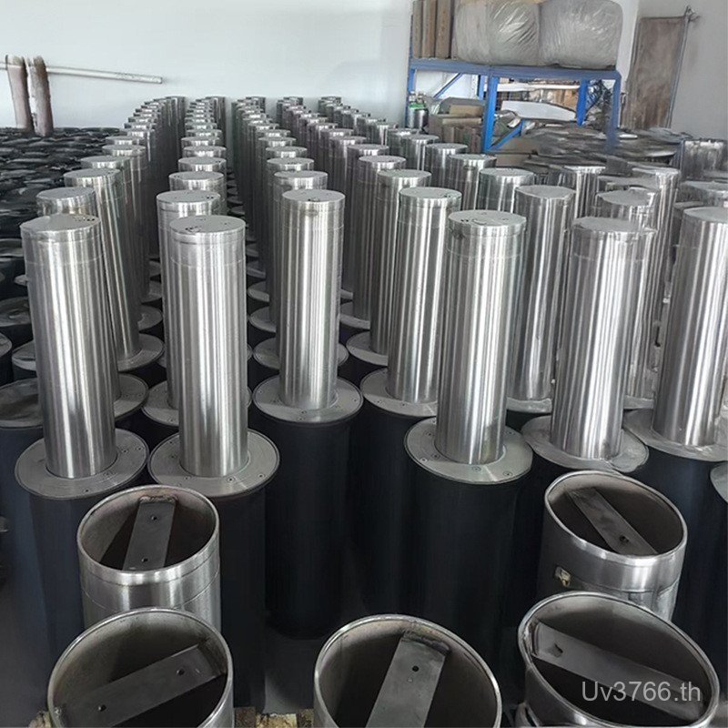 สานักงานใหญ่6 คอลัมน์ป้องกันการชนกันแบบหดได้ไฟฟ้าไฮดรอลิกไม่มีระบายน้ายกพื้นสแตนเลสกึ่งอัตโนมัติ