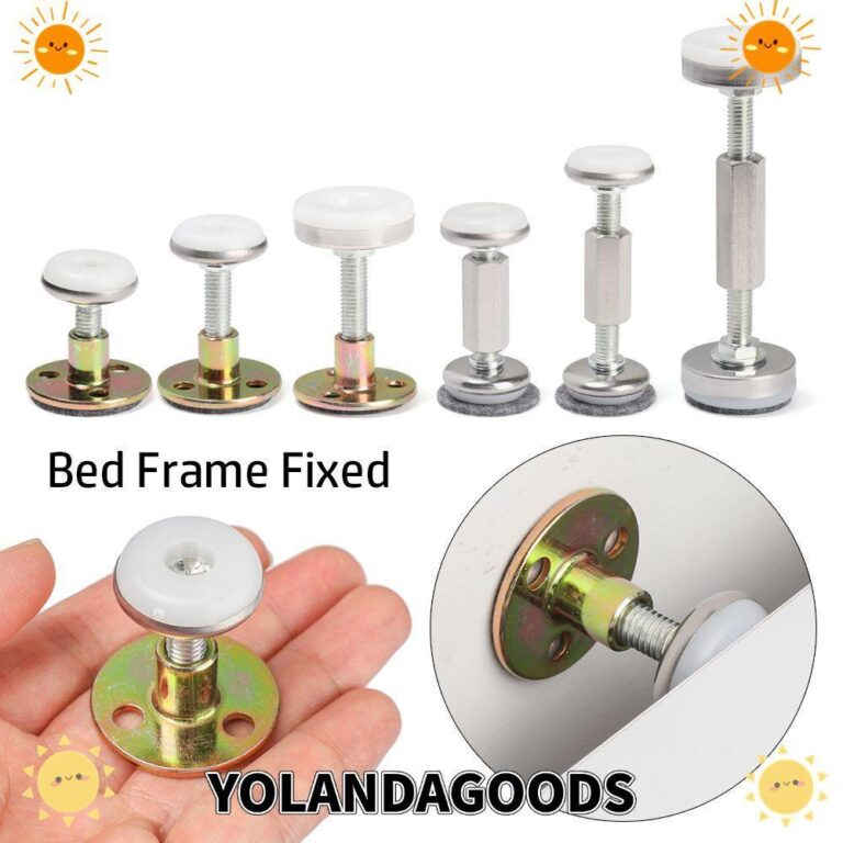 YOLANDAGOODS1 โครงเตียงห้องนอนคงที่กล้องส่องทางไกลเกลียวกันกระแทกฮาร์ดแวร์ตัวยึด