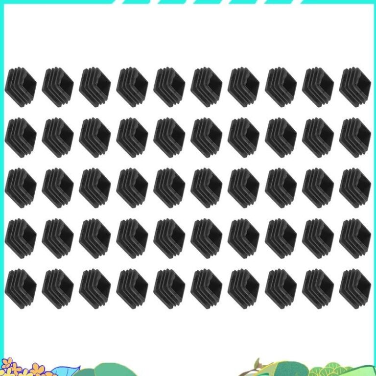 ขาเก้าอี้พลาสติก Blanking End Cap Square Tube ใส่สีดา 20mmx20mm 50 ชิ้น