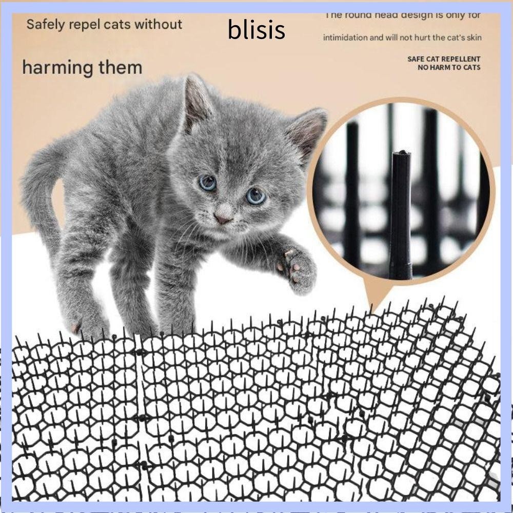 INNEED เสื่อไล่แมว แผ่นป้องกันการปีนเขาสาหรับสัตว์เลี้ยงพลาสติก Prick แบบนุ่ม ตารางสามารถซ้อนไม่มี Harm Antivandalism Mat ในร่มและกลางแจ้ง