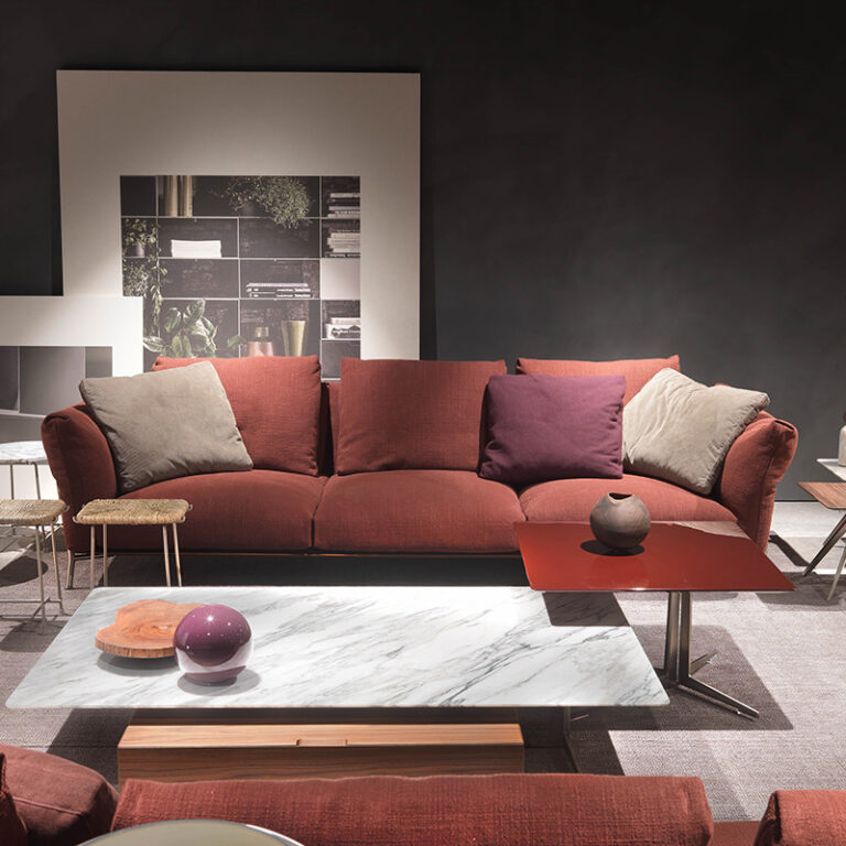 ECHOCASA Italian Minimalist Downผ้าฝ้ายผ้าลินินผ้าทราย Discovery Generation Simple Small Apartment Corner LShaped Combination