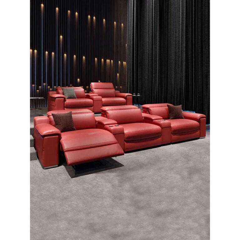 ใหม่วิลล่าส่วนตัวบ้านโรงภาพยนตร์โซฟาหดหนังไฟฟ้าทางานโซฟาห้องนั่งเล่นภาพและเสียงเก้าอี้โซฟา