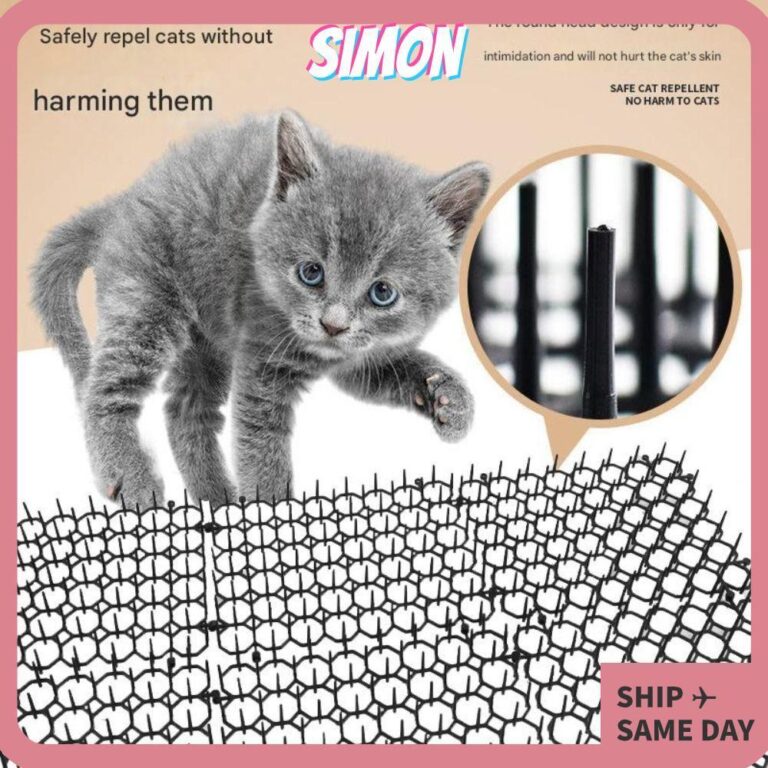 เสื่อไล่แมว SIMON ไม่มี Harm สามารถซ้อนเสื่อป้องกันการปีนเขาสาหรับสัตว์เลี้ยง ตารางพลาสติก Soft Prick Antivandalism Mat ในร่มและกลางแจ้ง