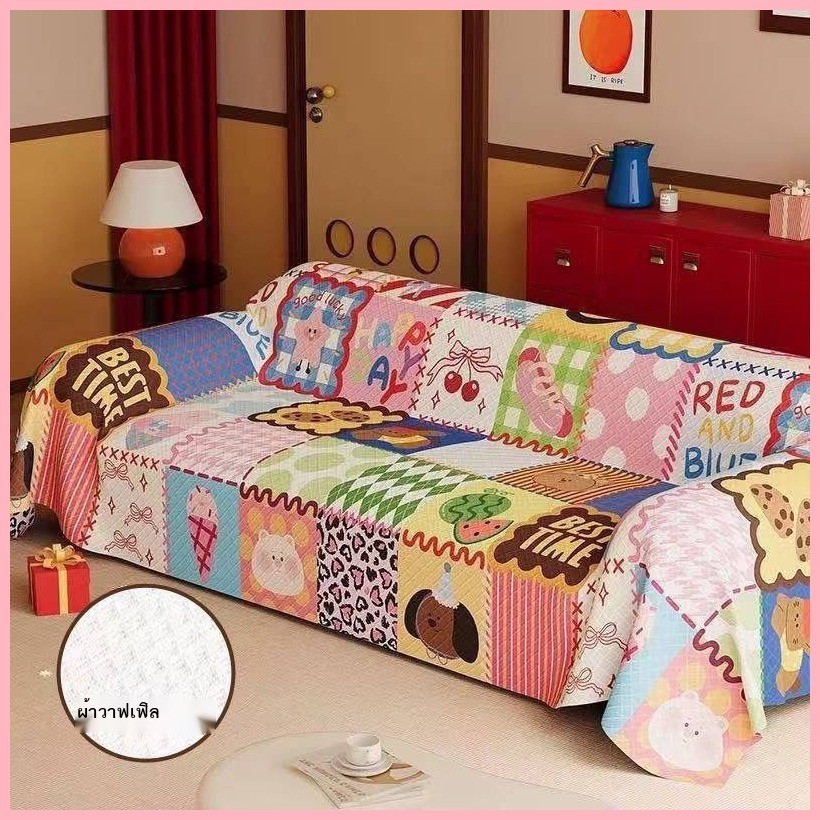 ผ้าคลุมโซฟาแบบรวมทุกอย่างแบบชิ้นเดียวระดับไฮเอนด์สาหรับฤดูร้อนและฤดูใบไม้ร่วง โดปามีน สาหรับโฟร์ซีซั่นส์ป้องกันรอยขีดข่วนแมวและป้องกั