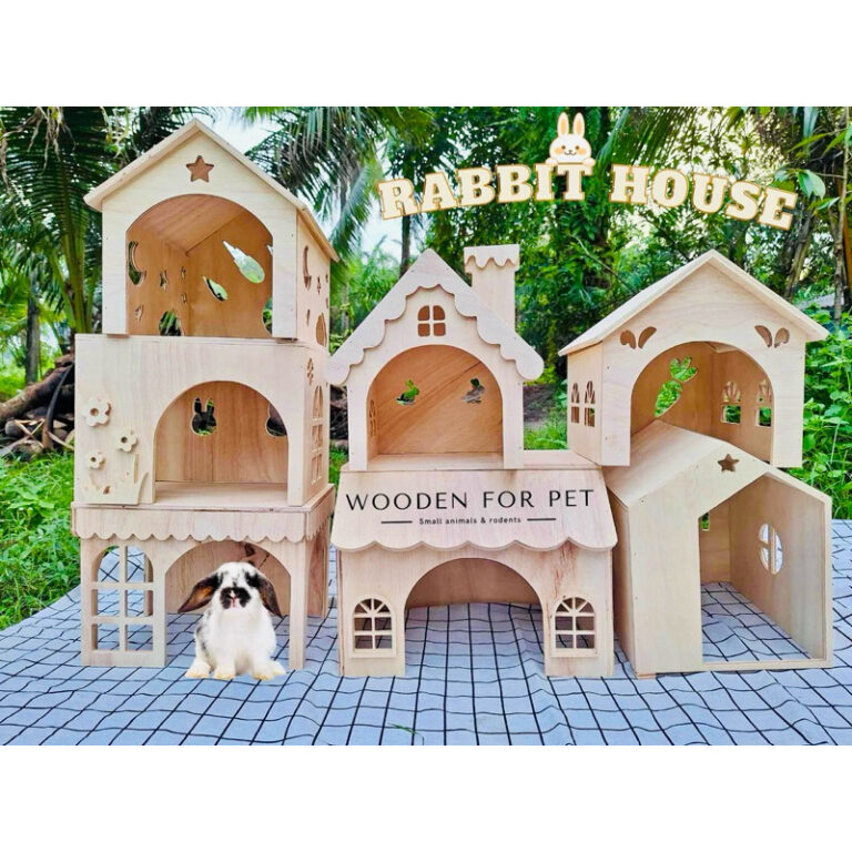 บ้านกระต่าย บ้านสัตว์เลี้ยงสวยงาม บ้านจัมโบ้ บ้านไม้สำหรับสัตว์เลี้ยง แกสบี้ ชินชิล่า แพรี่ด็อก ที่อยู่อาศัยสัตว์น่ารัก