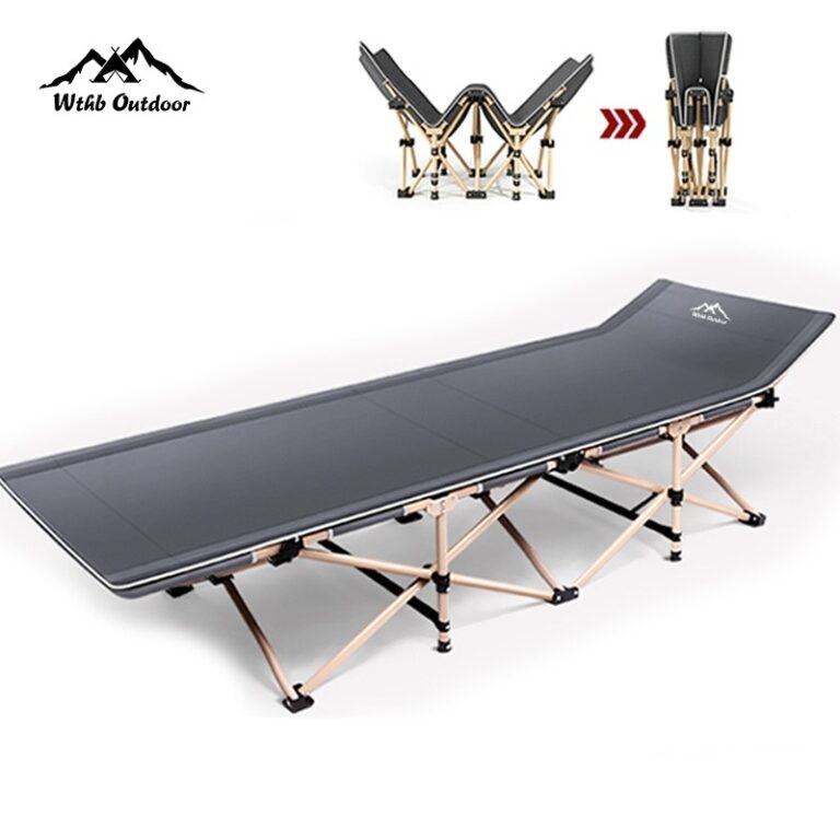 WTHB เตียงพับนอนได้ เตียงพับ เตียงพับกลางแจ้ง พักกลางวัน ไม่ต้องประกอบ เตียงเดี่ยว พับง่าย แบบพกพา