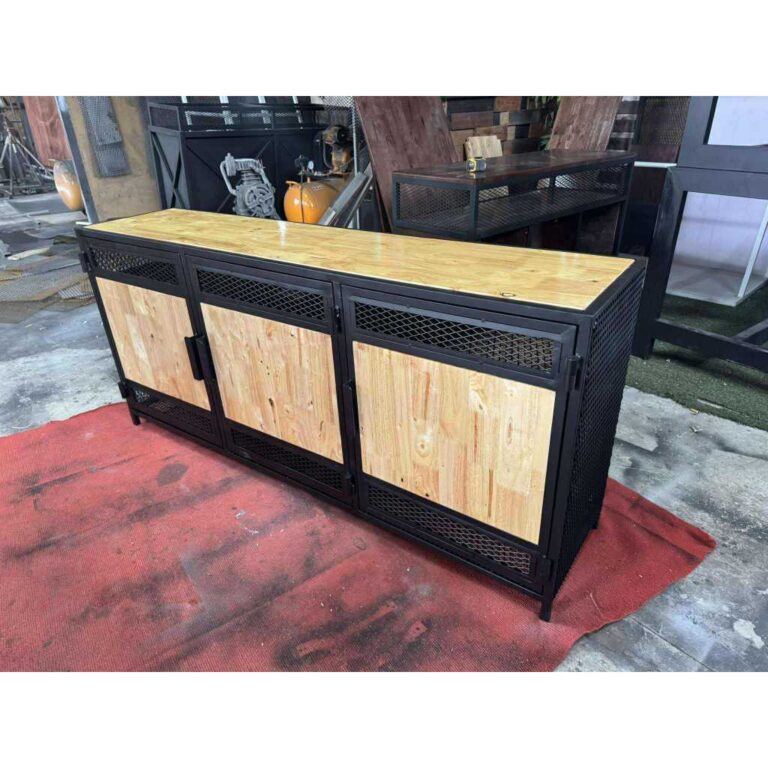 IRONSERVICE ชั้นวางรองเท้า 3 บานพับแบบ 5 ชั้น โครงเหล็กกันสนิม ไม้แท้เคลือบเงาใส จัดส่งเร็ว