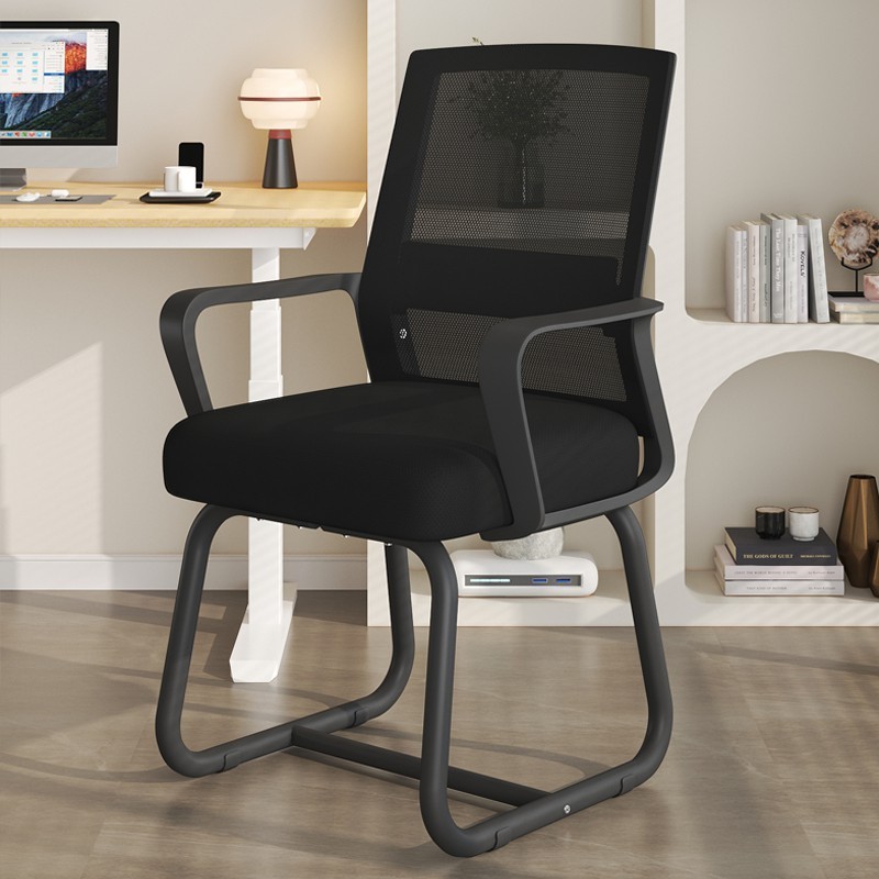 REX เก้าอี้คอมพิวเตอร์ เก้าอี้สำนักงาน เก้าอี้อ่านหนังสือ พนักพิงแบบบูรณาการ ฟองน้ำยืดหยุ่นสูง ขาธนูที่มั่นคง