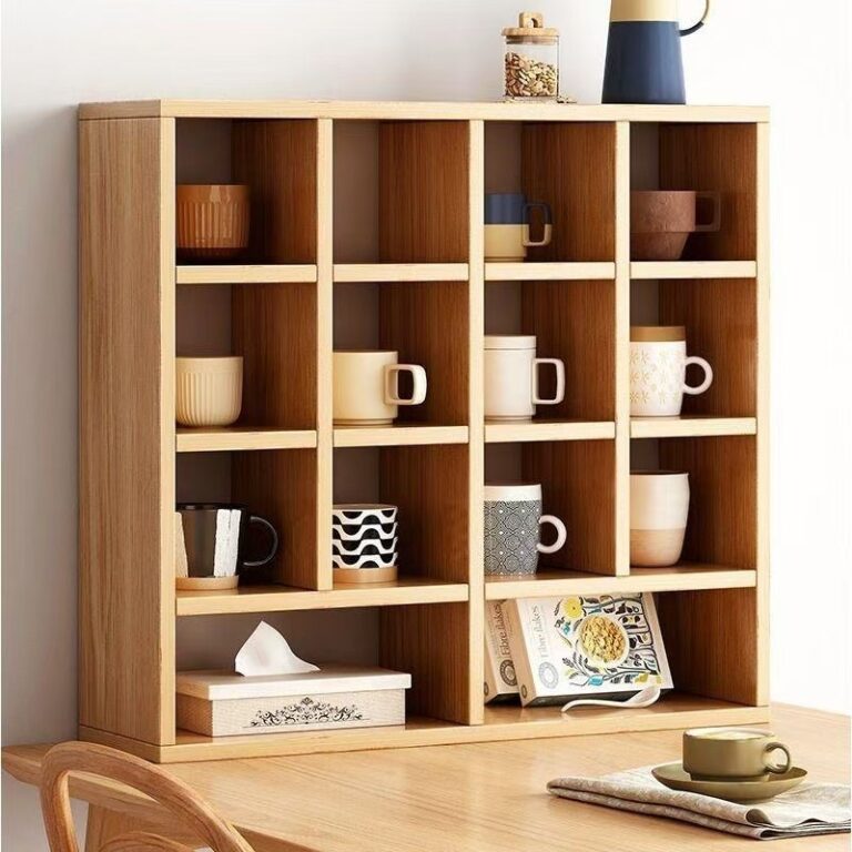 ตู้โชว์หรือเก็บของใส่ถ้วย กาแฟ ชา ที่เก็บถ้วยกาแฟ ขนาดกะทัดรัด เหมาะสาหรับพื้นที่จากัด ที่วางแก้วโต๊ะ ตู้อเนกประสงค์