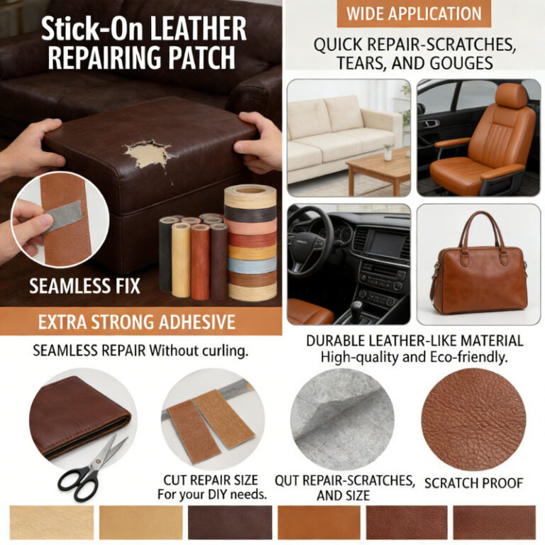 พร้อมส่ง leather repair patch หนังเทียมมีกาว PU ซ่อมโซฟา เบาะหนัง ใช้งานง่าย