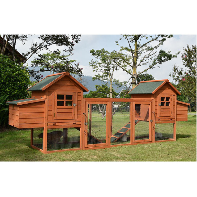 เล้าไก่กลางแจ้ง โรงเรือนไก่ กรงกระต่าย การเพาะพันธุ์ไก่ขนาดใหญ่