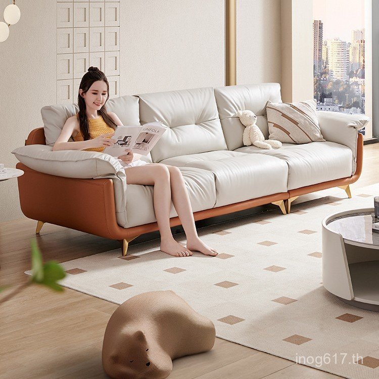 เทคโนโลยีผ้าเมฆพาร์ทเมนท์ขนาดเล็ก2051อินไลน์ที่สาคัญแถวสามบุคคลแสงหรูหราทันสมัยเรียบง่ายโซฟาผ้า 0ZHL