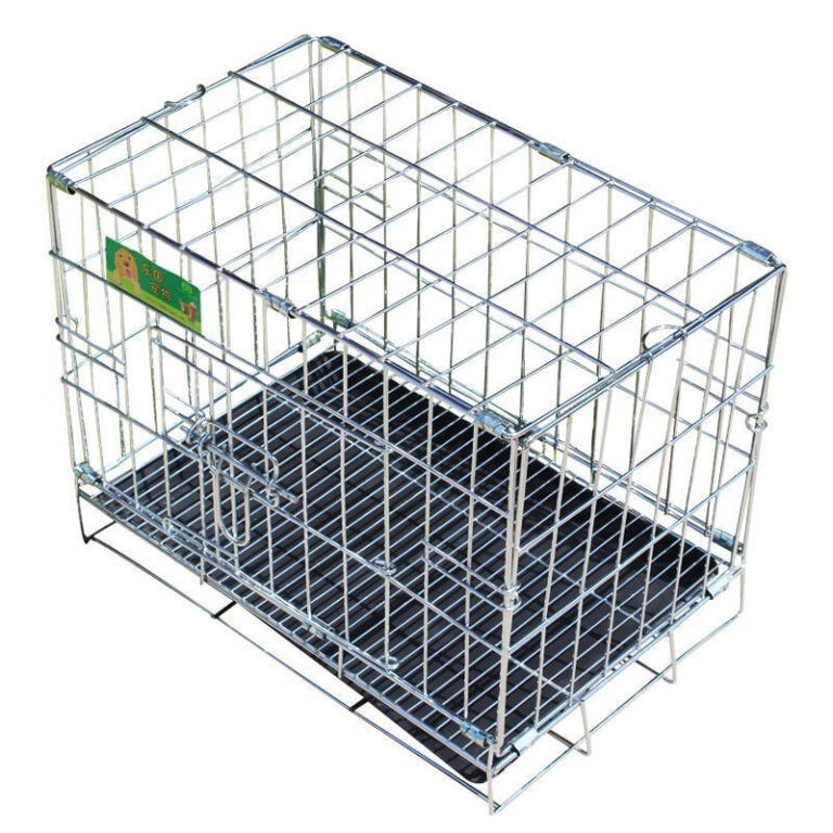 กรงสัตว์เลี้ยงพับได้ ทนสนิม สำหรับสุนัขและแมว กรงหนาสำหรับใช้ในร่ม