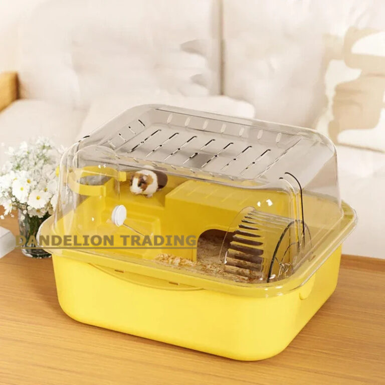 DANDELION กรงหนูแฮมสเตอร์ขนาดเล็ก Habitat เมาส์บ้านสัตว์เล็กกรงท่อออกกาลังกายล้อ Hut Rat Habitat สาหรับ Gerbils เม้าส์