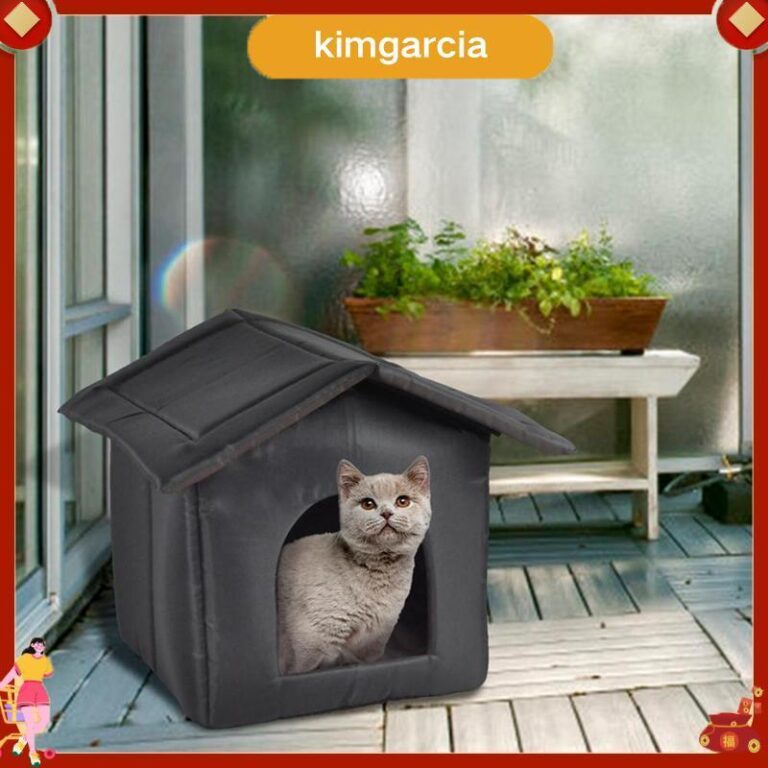 kimgarcia Cats House กันน้ากลางแจ้ง Keep Warm Pet Cat Cave Beds Nest ตลกพับและล้างทาความสะอาดได้สาหรับลูกแมวลูกสุนัขสัตว์เลี้ยง Supply