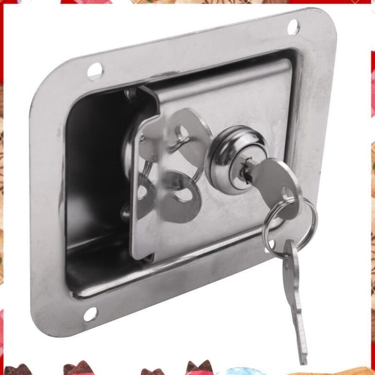 พายพร้อมล็อคและกุญแจล็อครถพ่วงสาหรับเดินทางสแตนเลส RV ประตู Heavy Duty Flush Mount Handle