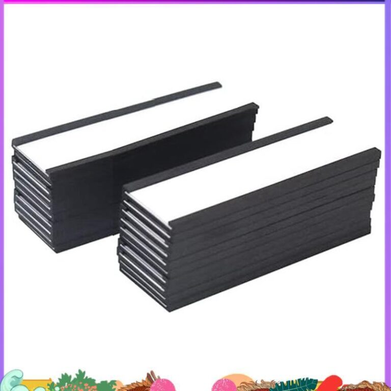 Super 20 แพ็คผู้ถือฉลากแม่เหล็ก C ช่องกระดาษสีขาวการ์ดฟิล์มป้องกันแม่เหล็กที่แข็งแกร่ง Mess ฟรีที่ถอดออกได้ 4X157 นิ้ว