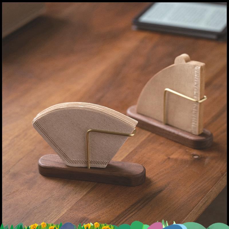 ซูเปอร์ไม้เนื้อแข็งกาแฟกรองกล่องเก็บกระดาษไม้วงเล็บกันฝุ่นอะไหล่สากลกรองกล่องกระดาษชั้นเก็บ