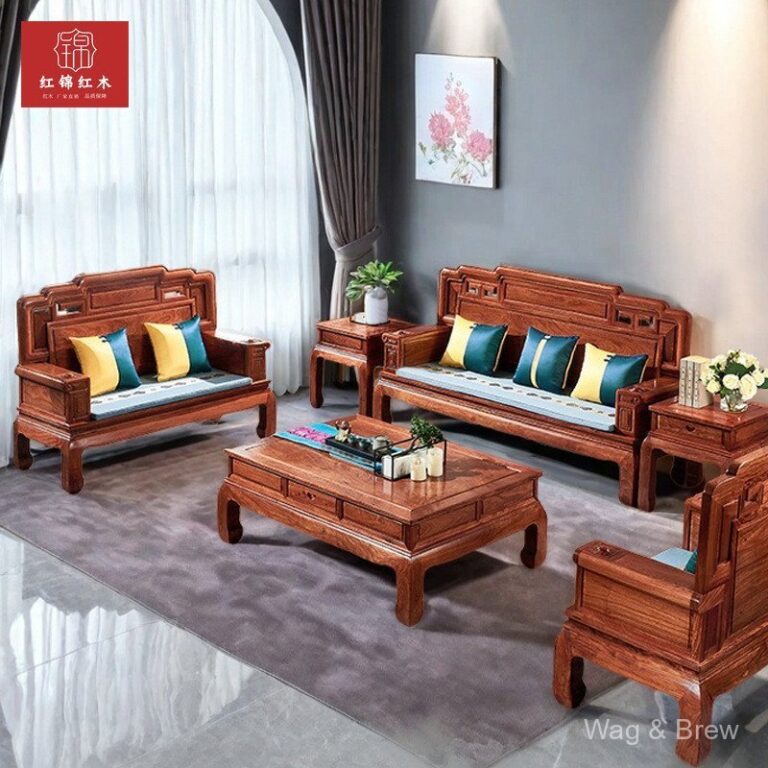 ใหม่สไตล์จีนมะฮอกกานีเฟอร์นิเจอร์โซฟาไม้เนื้อแข็งรวมกันห้องนั่งเล่นเม่นไม้จันทน์สีแดงสีจีน เทียนเซียง ชิงชัน ไม้เนื้อแข็งทั้งแพคเกจ