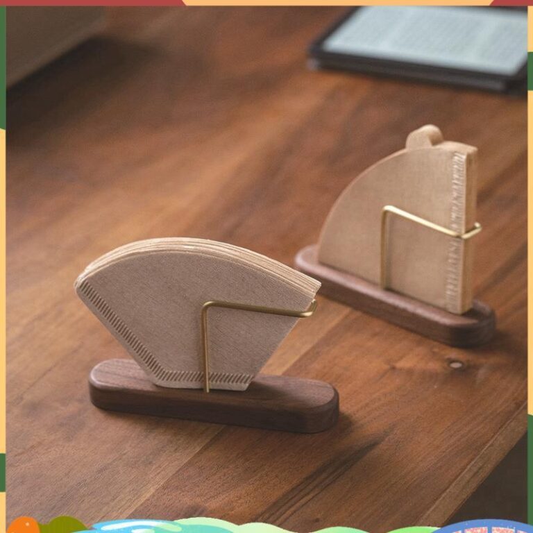 ซูเปอร์ไม้เนื้อแข็งกาแฟกรองกล่องเก็บกระดาษไม้วงเล็บกันฝุ่นอะไหล่อุปกรณ์เสริมสากลกรองกล่องกระดาษชั้นเก็บ