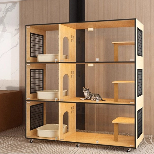 FG กรงแมว cat cage คอนโดแมว วิลล่าแมว ลู่วิ่งแมว คอนโดแมว สามารถรวมกันได้อย่างอิสระ ของเล่นแมว