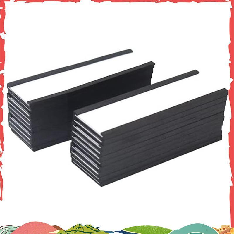 20 แพ็คผู้ถือฉลากแม่เหล็ก C ช่องการ์ดกระดาษสีขาว 4X157 นิ้ว