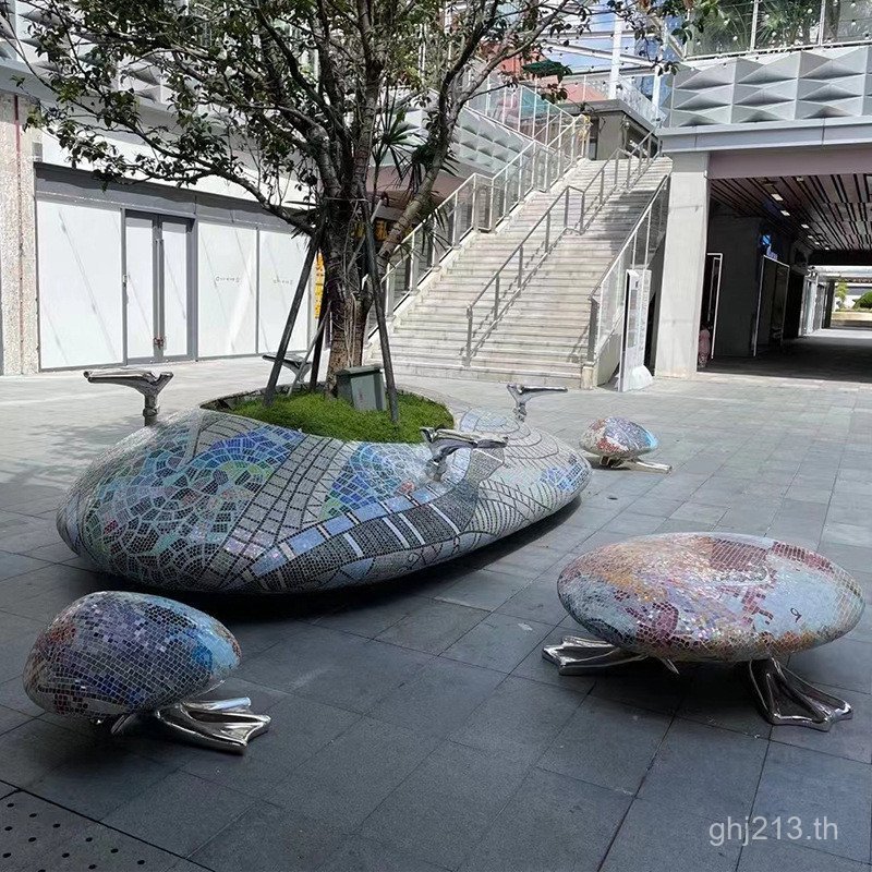ต้นไม้สระว่ายน้าอุจจาระอุจจาระสวนห้างสรรพสินค้าเก้าอี้พักผ่อนกลางแจ้งโมเสคแก้วเหล็กภูมิทัศน์ดอกไม้เตียงปลูกที่นั่งผู้ผลิต เคที6n