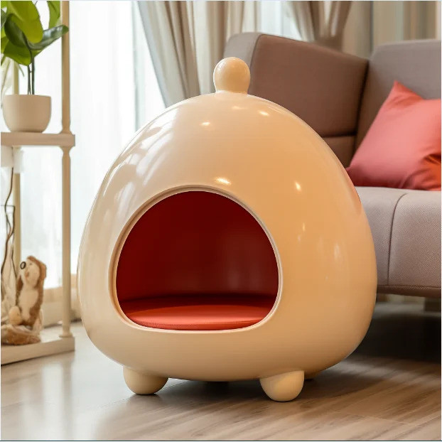 ราคาขายส่ง 3ง พิมพ์วัสดุเป็นมิตรกับสิ่งแวดล้อมวงกลมระบายอากาศกรงสัตว์เลี้ยงบ้านสุนัขและแมวผลิตในจีน