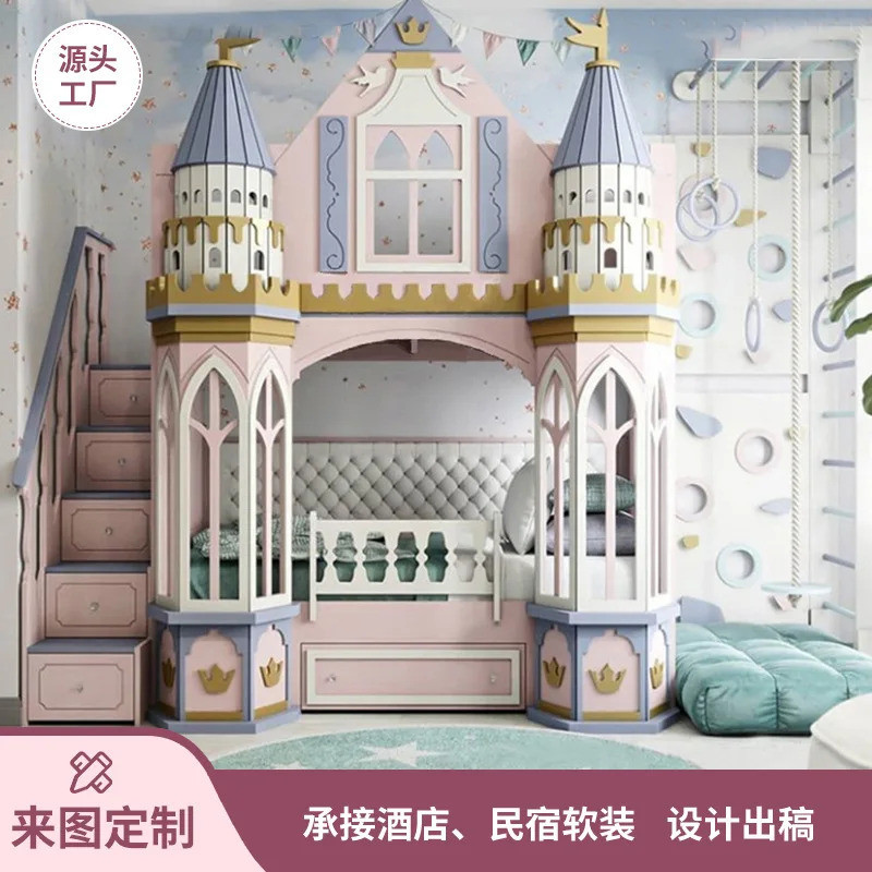 เฟอร์นิเจอร์เด็กเตียงไม้เนื้อแข็งห้องเด็กที่อยู่อาศัยเฟอร์นิเจอร์อนุบาลเฟอร์นิเจอร์โรงแรมเฟอร์นิเจอร์เด็ก Guar