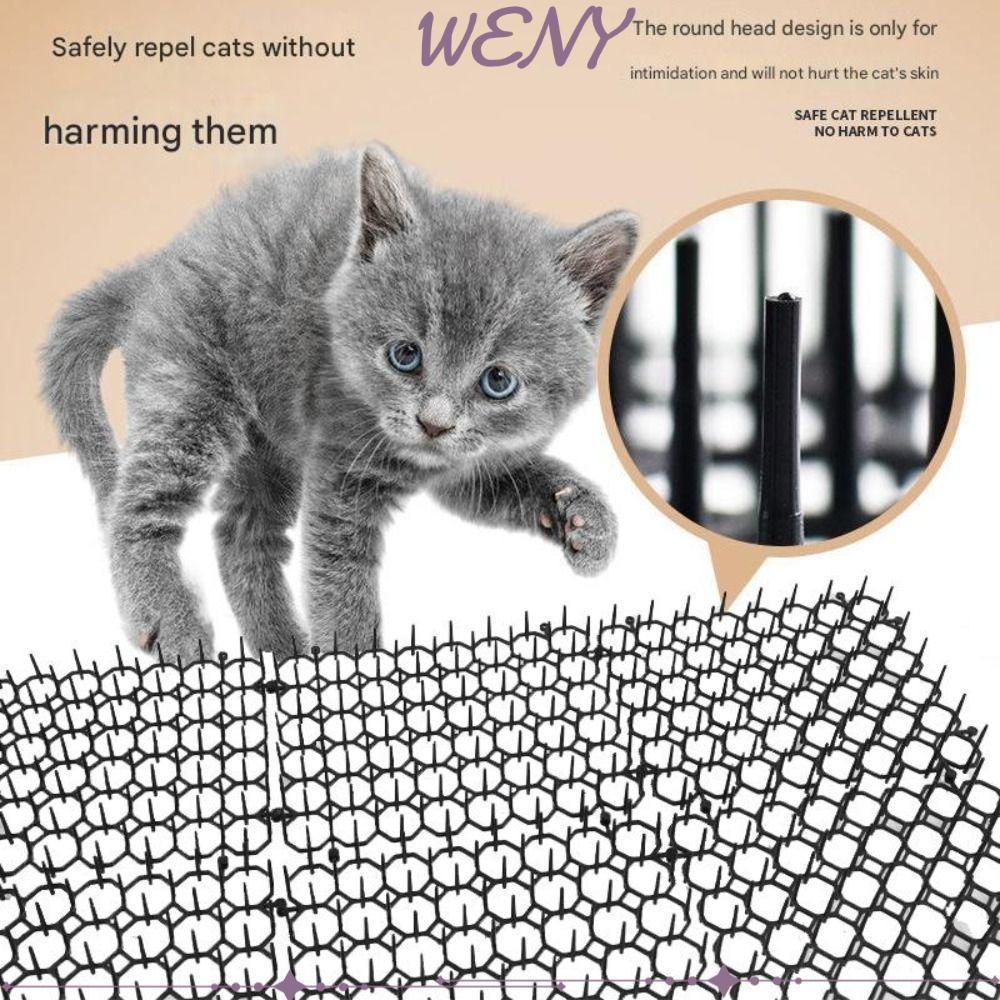 WENY Cat Repellent MatพลาสติกSoft Prick Pet Antiweld Matไม่มีตาราง Harm สามารถซ้อน Catproof Mat ในร่มและกลางแจ้ง