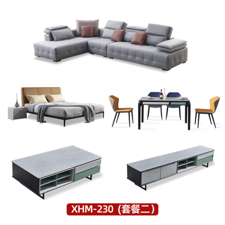 อิตาเลี่ยน Minimalist โซฟา Series Suite เฟอร์นิเจอร์ทั้งบ้านช้อปปิ้งชุดห้องนอนห้องนั่งเล่นห้องรับประทานอาหารชุดจับคู่รวมกัน